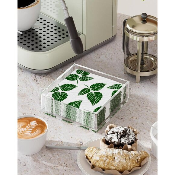 Acrylic Napkin Holder for Table, Clear Guest Towel Holder, Beverage Buffet Paper - Picture 2 of 8